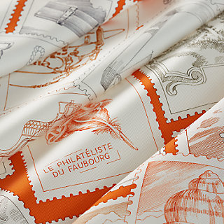 新品　カレ 90 フォーブルの切手愛好家　エルメス　HERMES カレ 90 《フォーブルの切手愛好家》 | Hermès - エルメス-公式